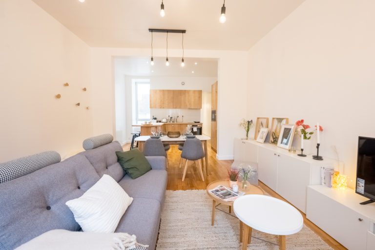 vue ensemble cuisine séjour